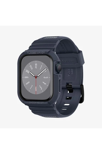 Apple Watch Seri (45mm / 44mm) Kılıf, Spigen Rugged Armor Pro Charcoal Gray Outlet - 8