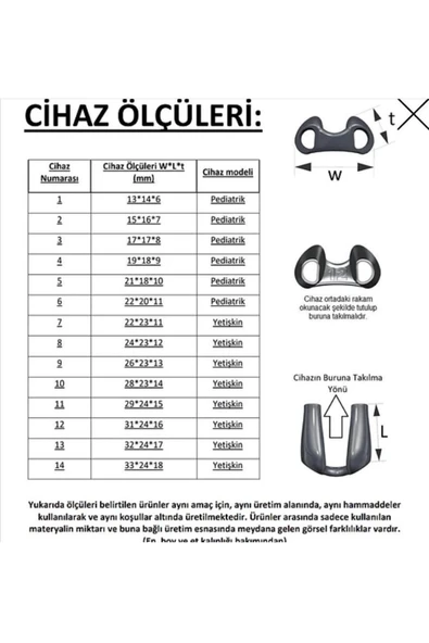 Rabır Nostril Retainer Burun Deliği Şekillendirici No 7 - 2