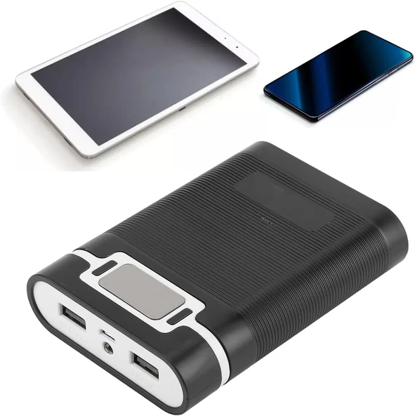 Shanrya DIY güç bankası, Cep telefonları Için USB arayüzlü Harici şarj cihazı (Siyah) - Resim 4