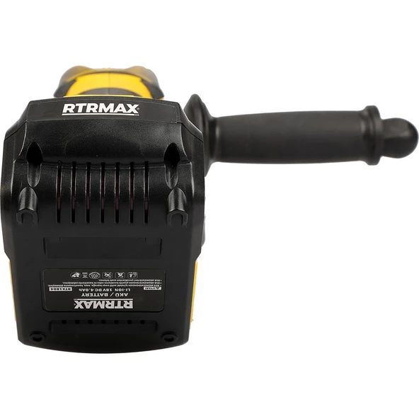 RTX2055B Şarjlı Avuç Taşlama Makinası Kömürsüz 115 mm - Akü Hariç - 4