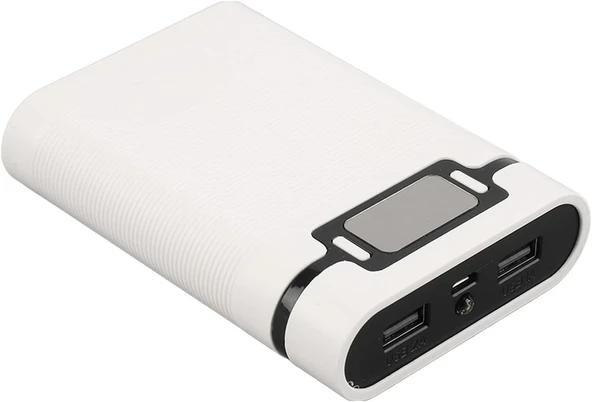 Shanrya DIY güç bankası, Cep telefonları Için USB arayüzlü Harici şarj cihazı (Beyaz)