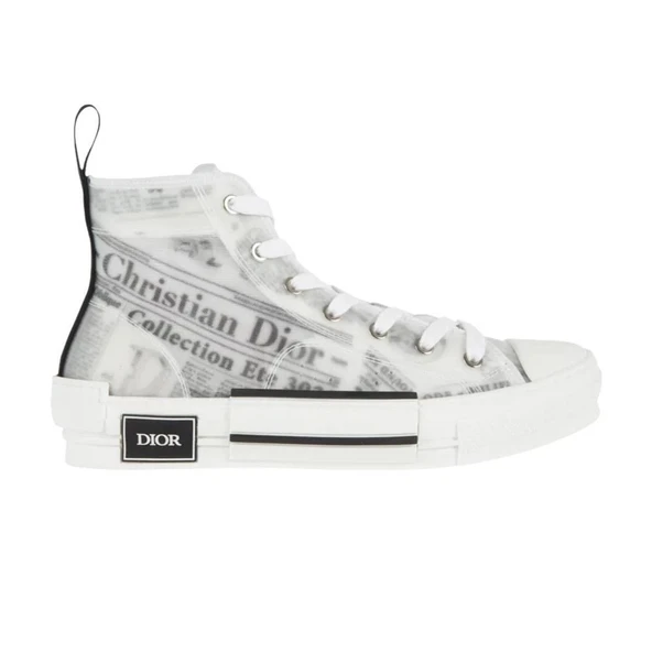Dior 288689 B23 High Top Daniel Arsham Newspaper size 38 - 3