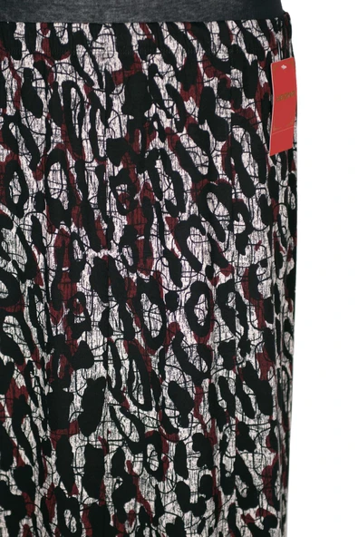 Hesna Kadın Betül 8 Parça Lastikli Astarsız Siyah Etek Desen 41 - 2