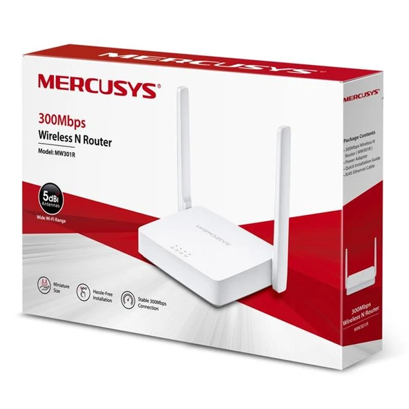 Mercusys MW301R 2 Port 300 Mbps Router - 3
