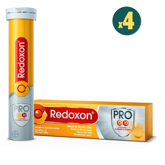 Redoxon Pro 15 Efervesan Tablet 4 Adet