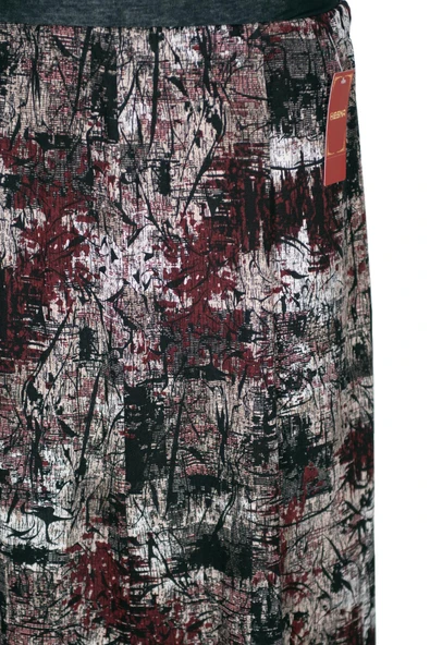 Hesna Kadın Betül 8 Parça Lastikli Astarsız Siyah Etek Desen 40 - 2