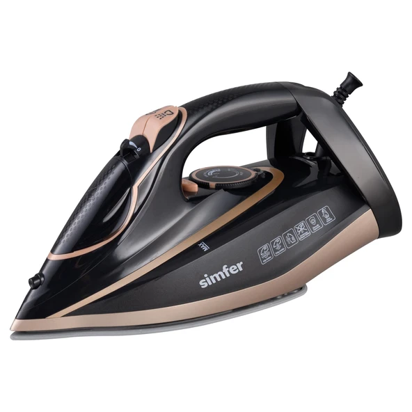Simfer 6400 Siyah-Rosegold Buharlı Ütü Steam Energy