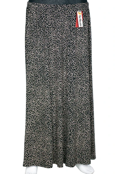 Hesna Kadın Betül 8 Parça Lastikli Astarsız Siyah Etek Desen 44 ürün görseli