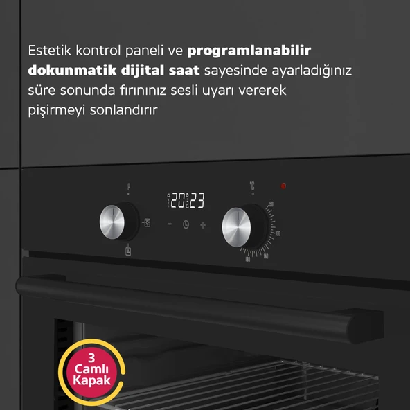 Simfer 8230 Trend Siyah Cam, Digital, 4 Fonk.Power Turbo - 3