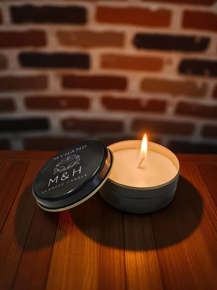 MyHand Soyawax Siyah Teneke Mum Amour Eternal Esans Kokulu Kutu Mum 60 Gr - 4