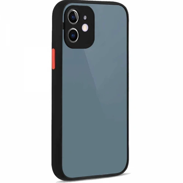 Apple iPhone 12 Uyumlu Montreal Kılıf Ve Nano Cam Ekran Koruyucu Set Siyah - Resim 3