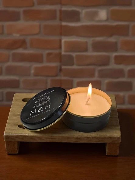 MyHand Soyawax Siyah Teneke Mum İnfinity Esans Kokulu Kutu Mum 60 Gr - 1