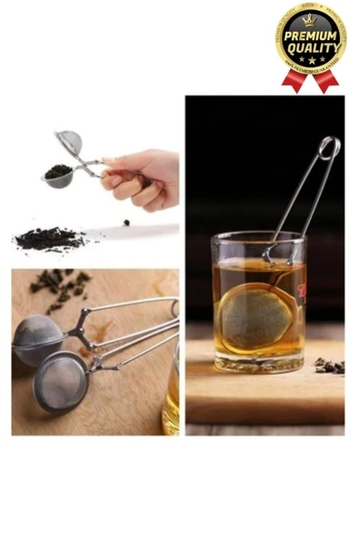 Yüksek Kalite Pratik Kolay Dayanıklı Paslanmaz Çelik Geniş Kulp Bitki Çayı Demleme Süzgeci Aparatı - 5