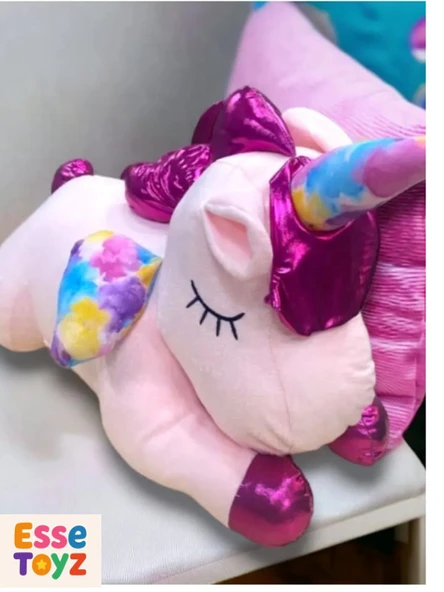 70 cm Tek Boynuzlu At Unicorn Peluş Oyuncak – Yumuşacık Uyku Arkadaşı ve Hediyelik Sevimli Peluş