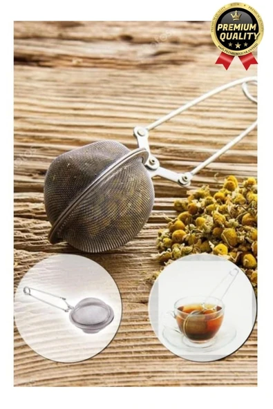 Yüksek Kalite Pratik Kolay Dayanıklı Paslanmaz Çelik Geniş Kulp Bitki Çayı Demleme Süzgeci Aparatı - 4