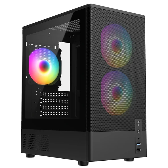 FRISBY FC-8975B 550W 3X RGB GAMİNG KASA - 2