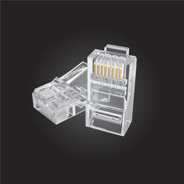 UNITEK CAT6 RJ45 MODULER KONEKTÖR 100'LÜ (Y-OT19TP) - 4