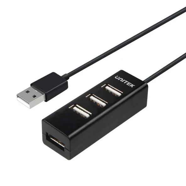 UNITEK TYPE-A TO 4 PORT USB2.0 HUB 80CM KABLO (Y-2140)