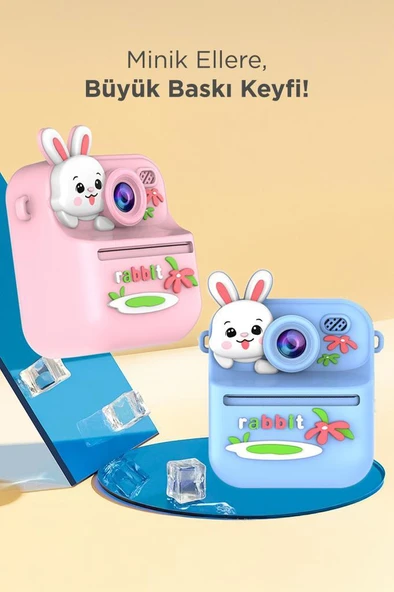 Torima CMR-33 Pembe Dijital Video Kayıt Fotoğraf Çocuk Kamerası Termal Resim Kağıt Baskılı Yazıcı - 2