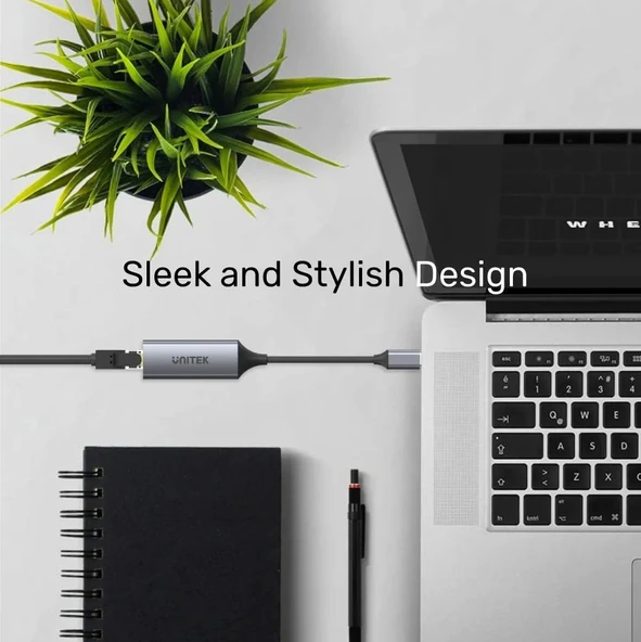 UNITEK USB3.1 TYPE-C TO GIGABIT ETHERNET DÖNÜŞTÜRÜCÜ (U1312A) - 4