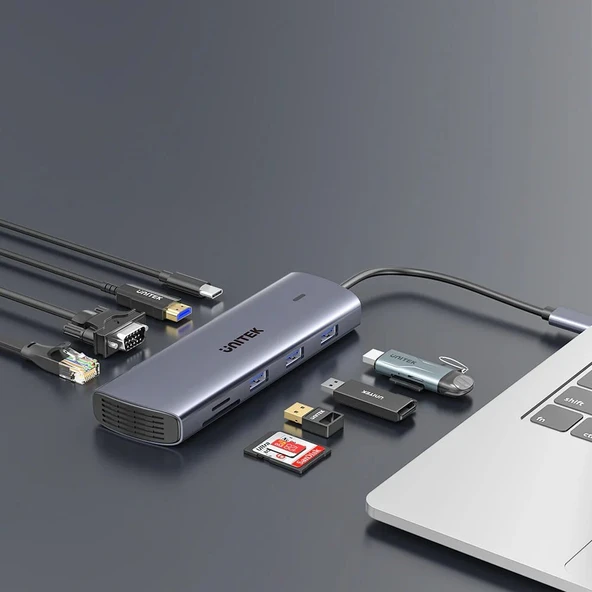 UNITEK USB-C 9in1 UNIVERSAL DOCKING STATION (D1113A) - 4