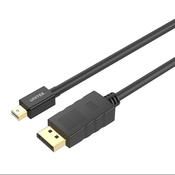 UNITEK MINI DISPLAYPORT TO DISPLAYPORT KABLO 2MT 4K&60Hz (Y-C611BK)