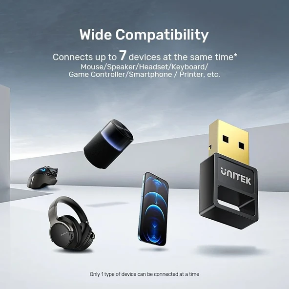 UNITEK BLUETOOTH 5.3 MINI USB ADAPTÖR (B105B) - 3