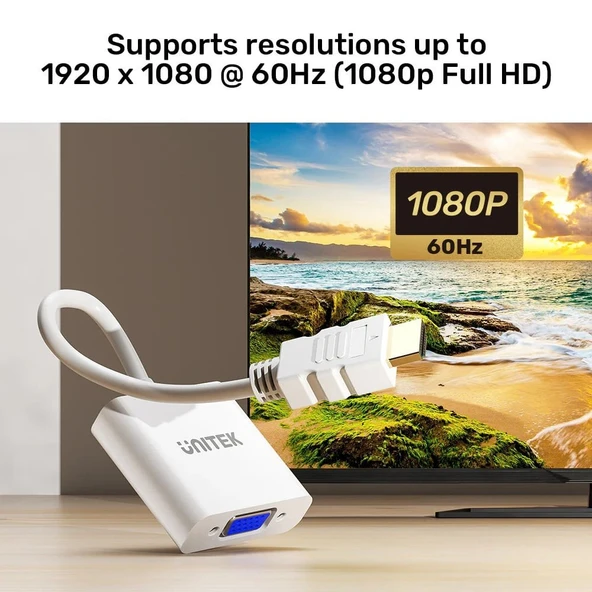 UNITEK HDMI TO VGA DÖNÜŞTÜRÜCÜ 1080P&60Hz (Y-6333C01) - 3