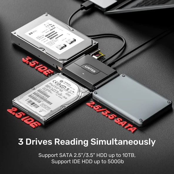 UNITEK USB3.0 TO IDE + SATA II DÖNÜŞTÜRÜCÜ  (Y-3324) - 2