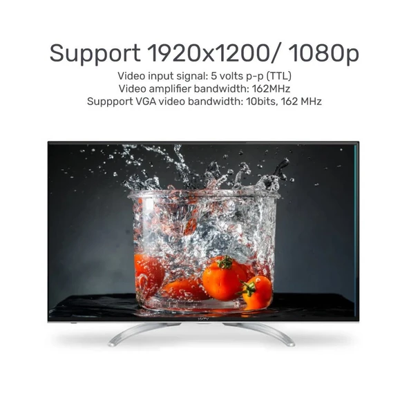 UNITEK HDMI TO VGA DÖNÜŞTÜRÜCÜ SES DESTEKLİ 1080P&60Hz (Y-6333) - 3