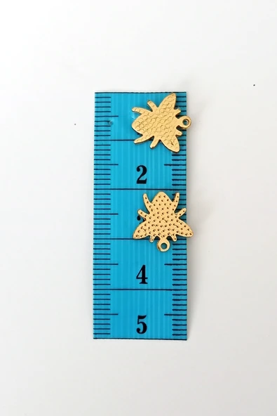Oya Abiye Bileklik Kolye Pleksi Metalik Plastik Pul Altın Renk 8 gram 35 adet - BNC481 - 2