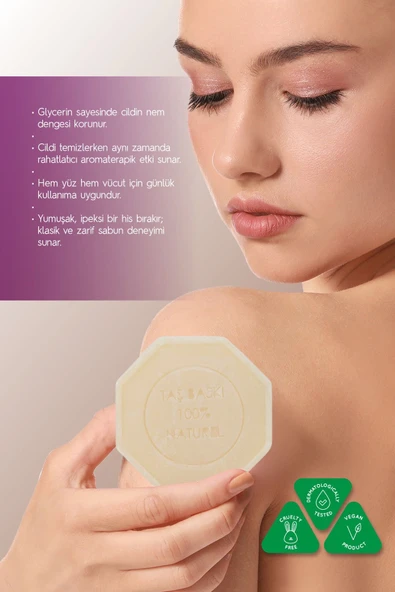 Misk Özlü Taş Sabun 3'lü Eko Paket Nemlendirici ve Onarıcı Kuru Cilt Bakımı - 3x125 gr - 4