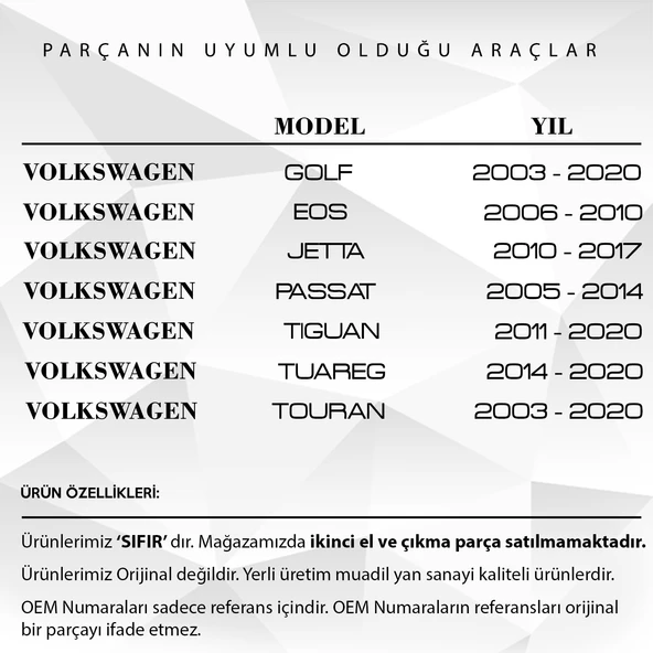 VW Caddy, Skoda Kodiaq için Ön Cam Silecek Suyu Fıskiye Memesi 2'li - 3