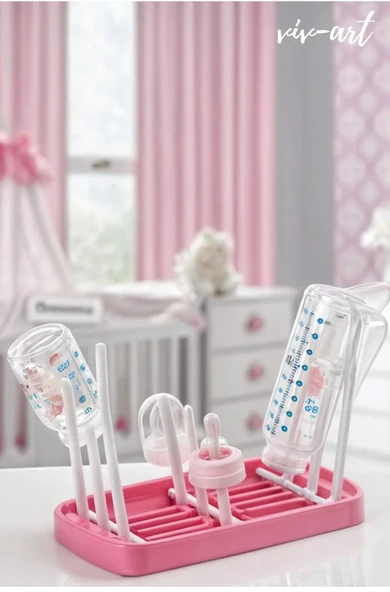 Vivart Taşınabilir Çok Amaçlı Biberon Emzik Kurutucu Kurutmalık Bebek Çocuk Sağlığı Bulaşıklık Kurutma