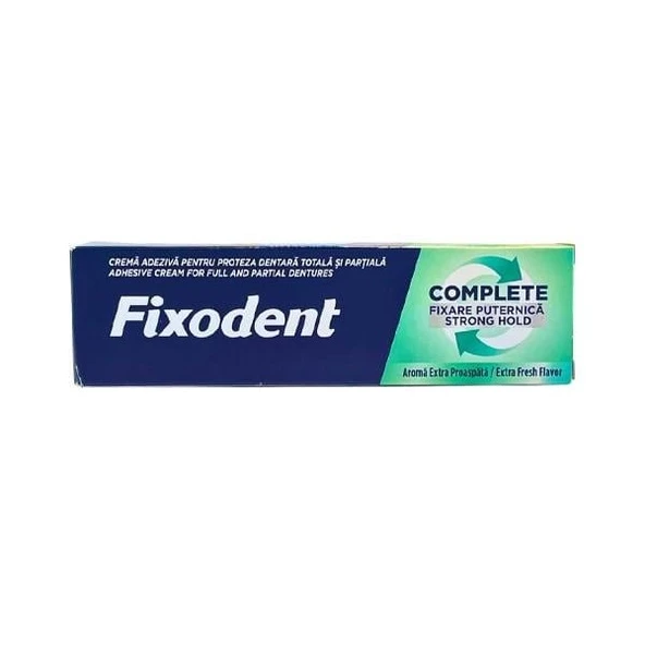 FİXODENT DİŞ PROTEZ YAPIŞTIRICI KREM COMPLETE EKSTRA FERAH 47 GR
