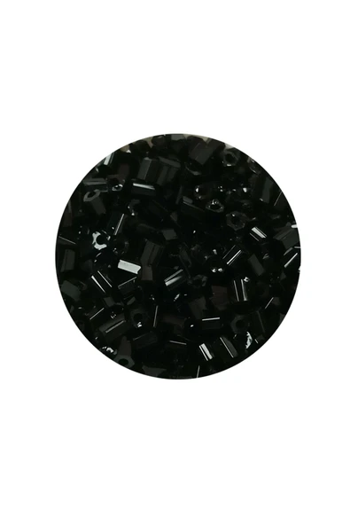 Kesme Cam Boncuk 2mm - 20 Gram - Siyah -BNC312 - 2