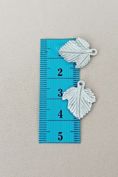 Oya Abiye Bileklik Kolye Pleksi Metalik Plastik Pul Gümüş Renk 24 gram 75 adet - BNC582 - 2