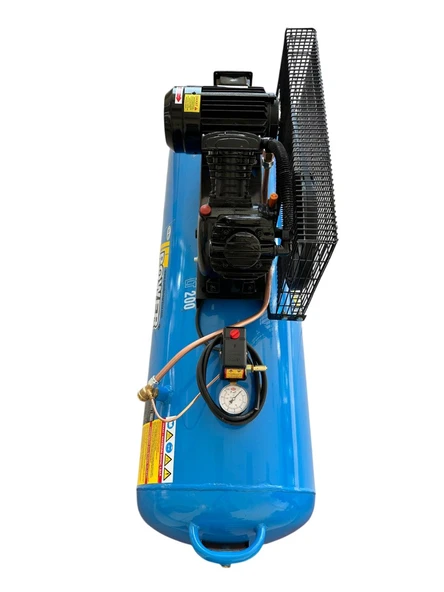 POWER 200 Lt Döküm Kafalı Yağlı Pistonlu Kompresör 380 Volt Trifaze, 3 Hp, 2 Piston, 8 Bar - 5
