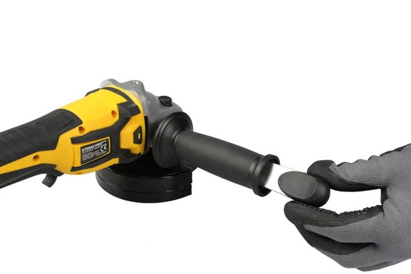 RTX2055 Şarjlı Avuç Taşlama Makinası Kömürsüz 115 mm 2x4 Ah Çift Akü X-Lion - Akü Dahil - 6