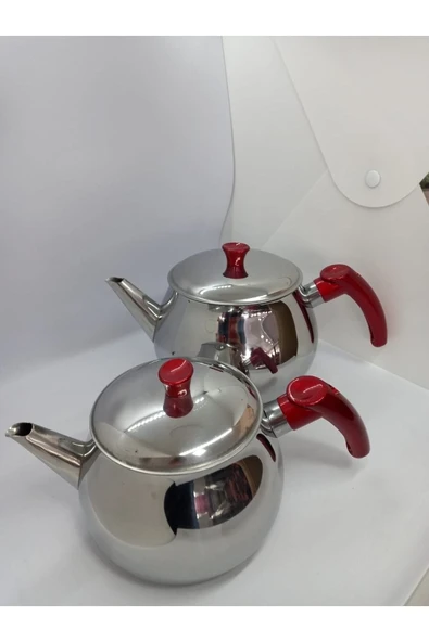 Küre Paslanmaz Çelik Kendinden Süzgeçli Mini Boy Çaydanlık - 3