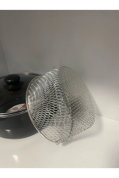 BYKARDLEEN CAM KAPAK EMAYE KIZARTMA TENCERE 22 CM - 2