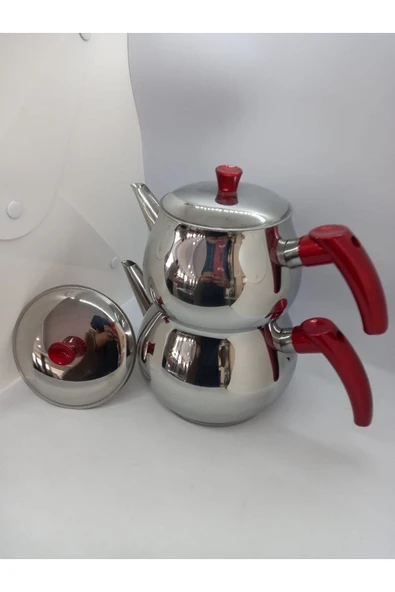 Küre Paslanmaz Çelik Kendinden Süzgeçli Mini Boy Çaydanlık - 6