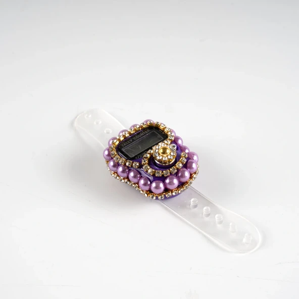 Zincirli & Taşlı Zikirmatik (Mor)