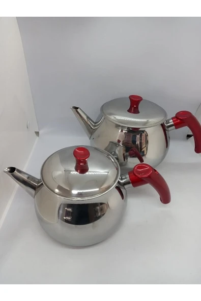 Küre Paslanmaz Çelik Kendinden Süzgeçli Mini Boy Çaydanlık - 8
