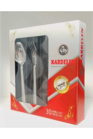 30 Parça Paslanmaz Çatal Kaşık Set