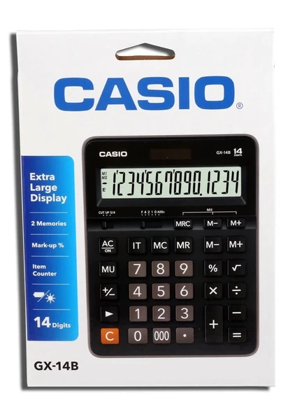 Casio GX-14B 14 Hane Masa Üstü Hesap Makinesi - 2