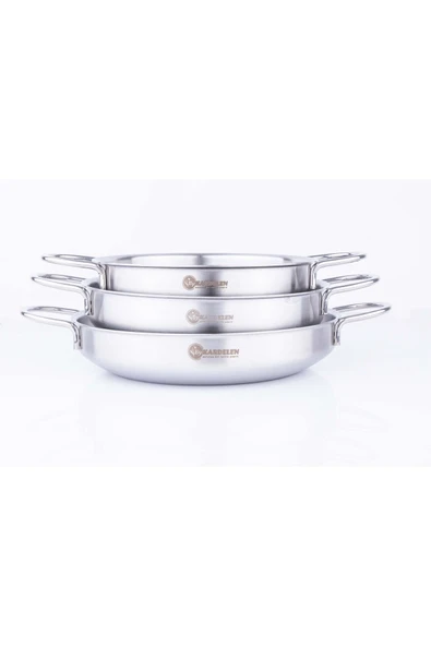 Paslanmaz Çelik 3 Lü Omlet Set Inox (18-20-22) - 2