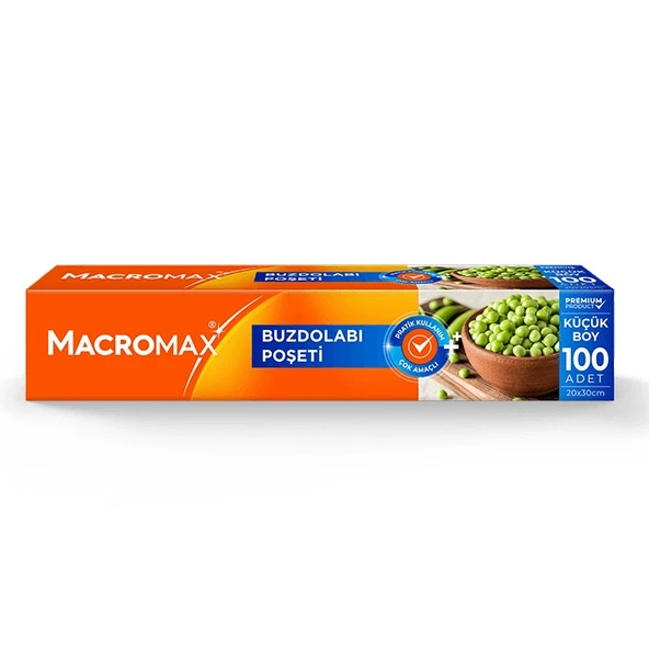 MACROMAX BUZDOLABI POŞETİ KÜÇÜK BOY 100 LÜ  20X30CM  7783 ürün görseli 1