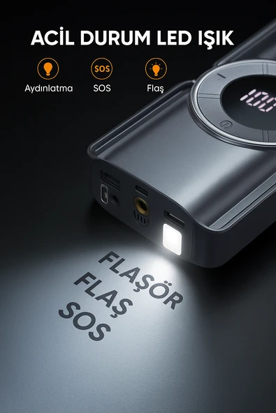 BUTURE BETA01 3500A 4 in 1 20000mah Taşınabilir Akü Takviye Kiti - 4