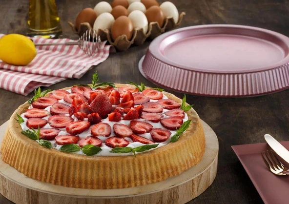 BRİONİ DİAMOND 30 CM TART KALIBI ROSE - 1